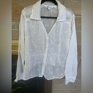 April Cornell Embroidered Blouse